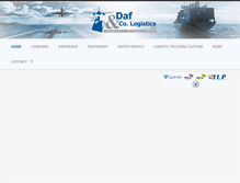 Tablet Screenshot of dafcologistics.com